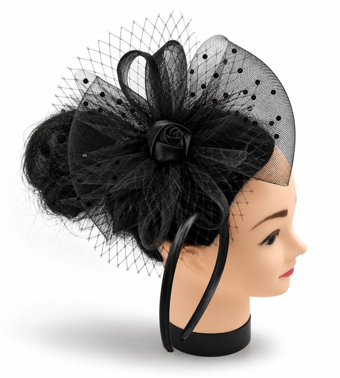 Classic Mesh Headband Fascinator - Image 4