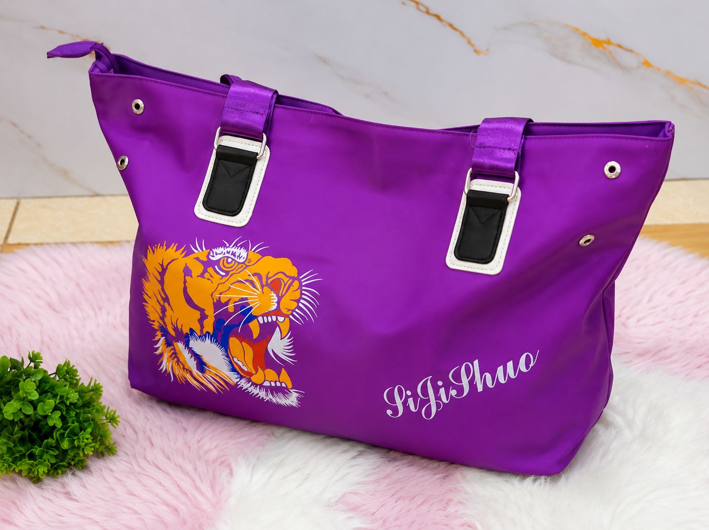 Tiger Print Tote Bag - Image 2